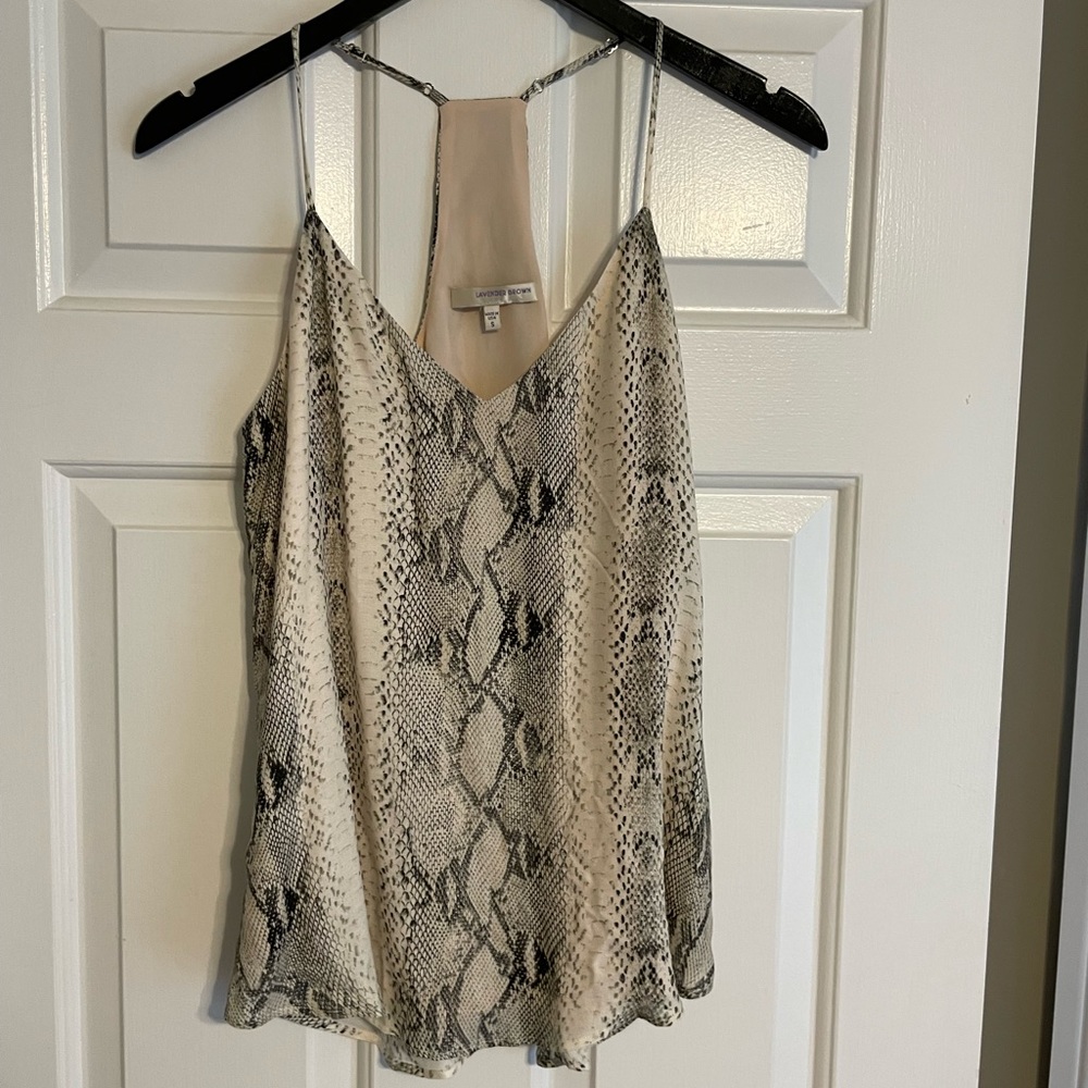 Lavender Brown Snakeskin Tank